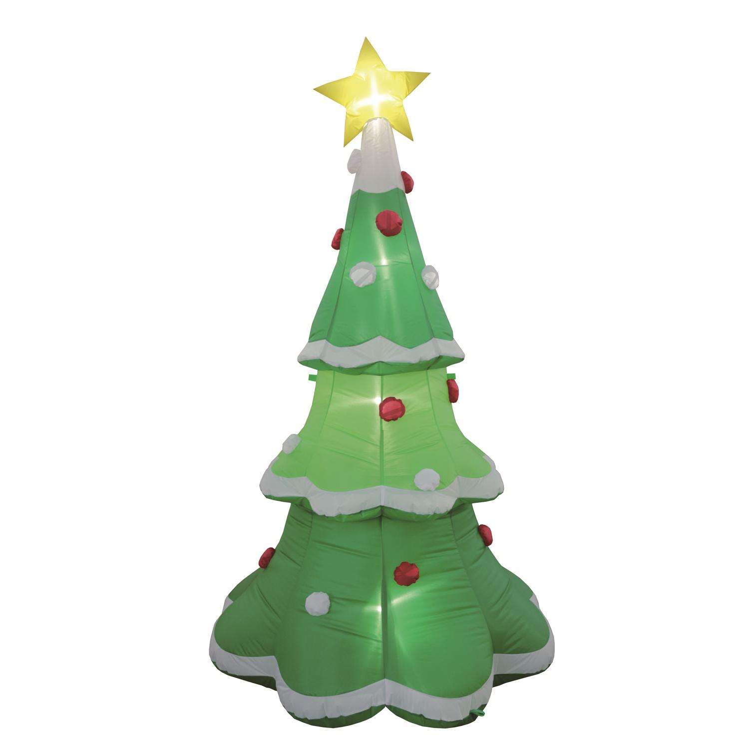 Celebrations 7.5 ft. Green Tree w/ Star Inflatable - Ace Hardware