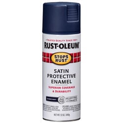 Rust-Oleum Stops Rust Satin Classic Navy Protective Enamel Spray Paint 12 oz