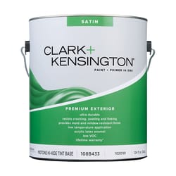 Clark+Kensington Satin Tint Base Mid-Tone Base Exterior Paint and Primer Exterior 1 gal