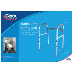 Carex Health Brands White Toilet Safety Bar Aluminum 33 in. H X 23.25 in. L