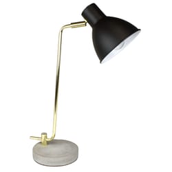 Newhouse Lighting Amelia 20.5 in. Black Desk Lamp