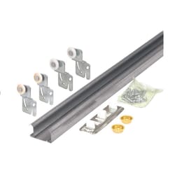 ACE Gray Steel By-Pass Door Hardware Set 1 pc