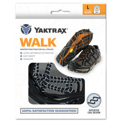 Yaktrax Walk Unisex Poly Elastomer Blend/Steel Snow and Ice Traction Black S Waterproof 1 pair