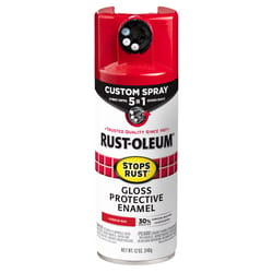 Rust-Oleum Stops Rust Custom Spray 5-in-1 Gloss Sunrise Red Spray Paint 12 oz