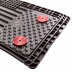 Flexgard 72 in. L X 48 in. W Black Smooth Top/Smooth Bottom Rubber Mat