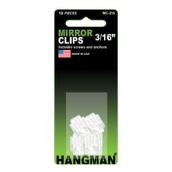 Hangman Hanger Mirror Holder Clip 20 lb 12 pc