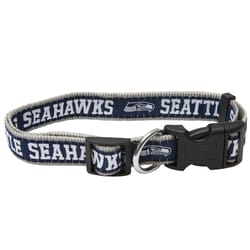 Pets First Team Colors Seattle Seahawks Nylon Dog Collar Medium