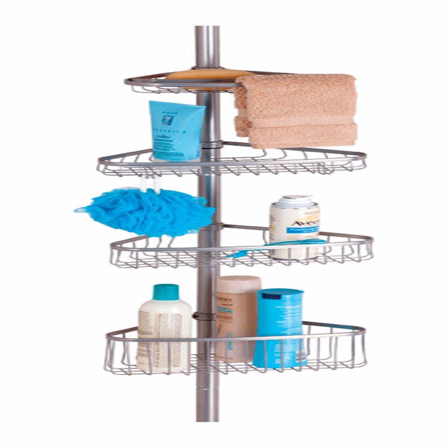 iDesign Classico 2 26 in. H X 12 in. L Satin Silver Shower Caddy - Ace  Hardware