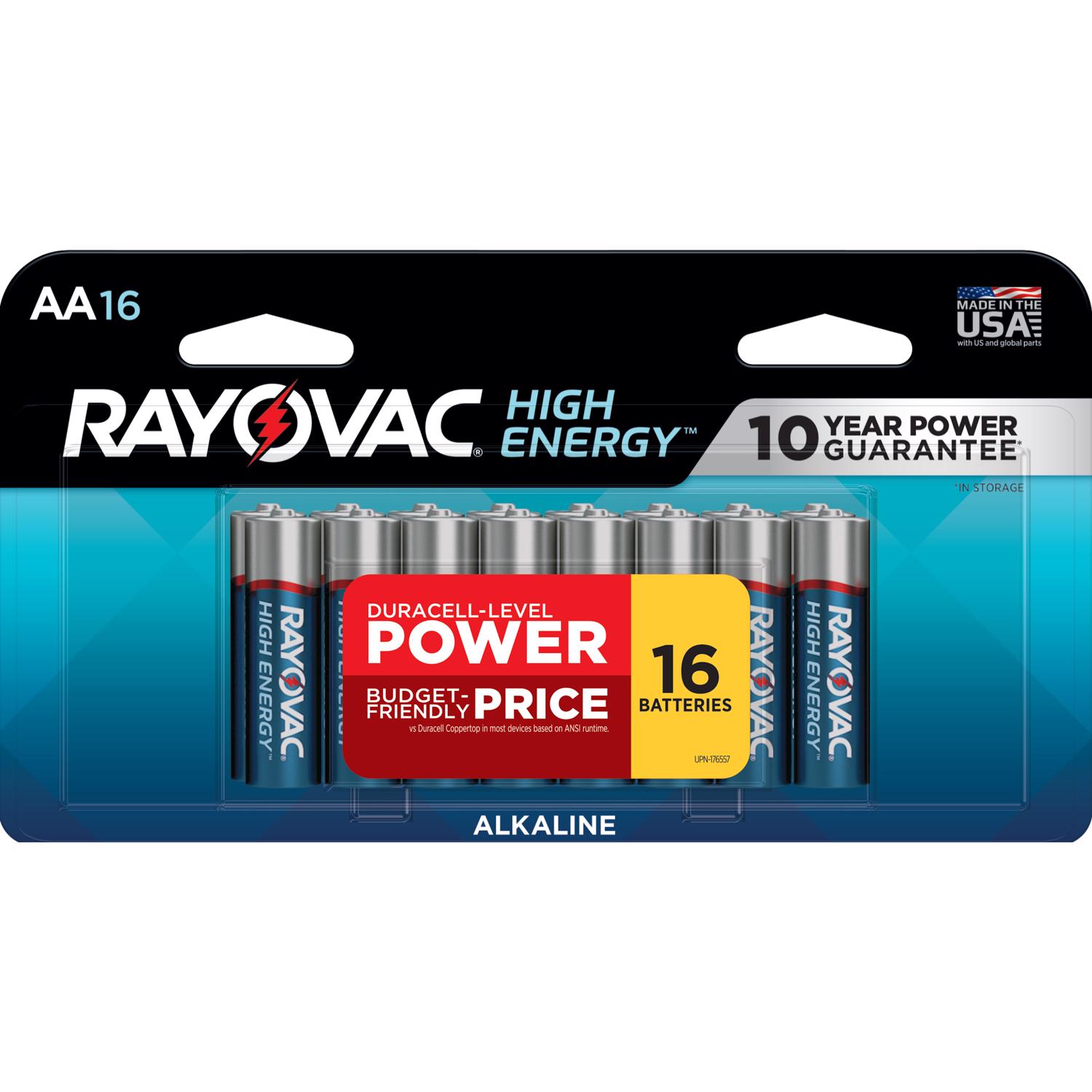 Photos - Household Switch Rayovac High Energy AA Alkaline Batteries 16 pk Carded 815-16LTK 
