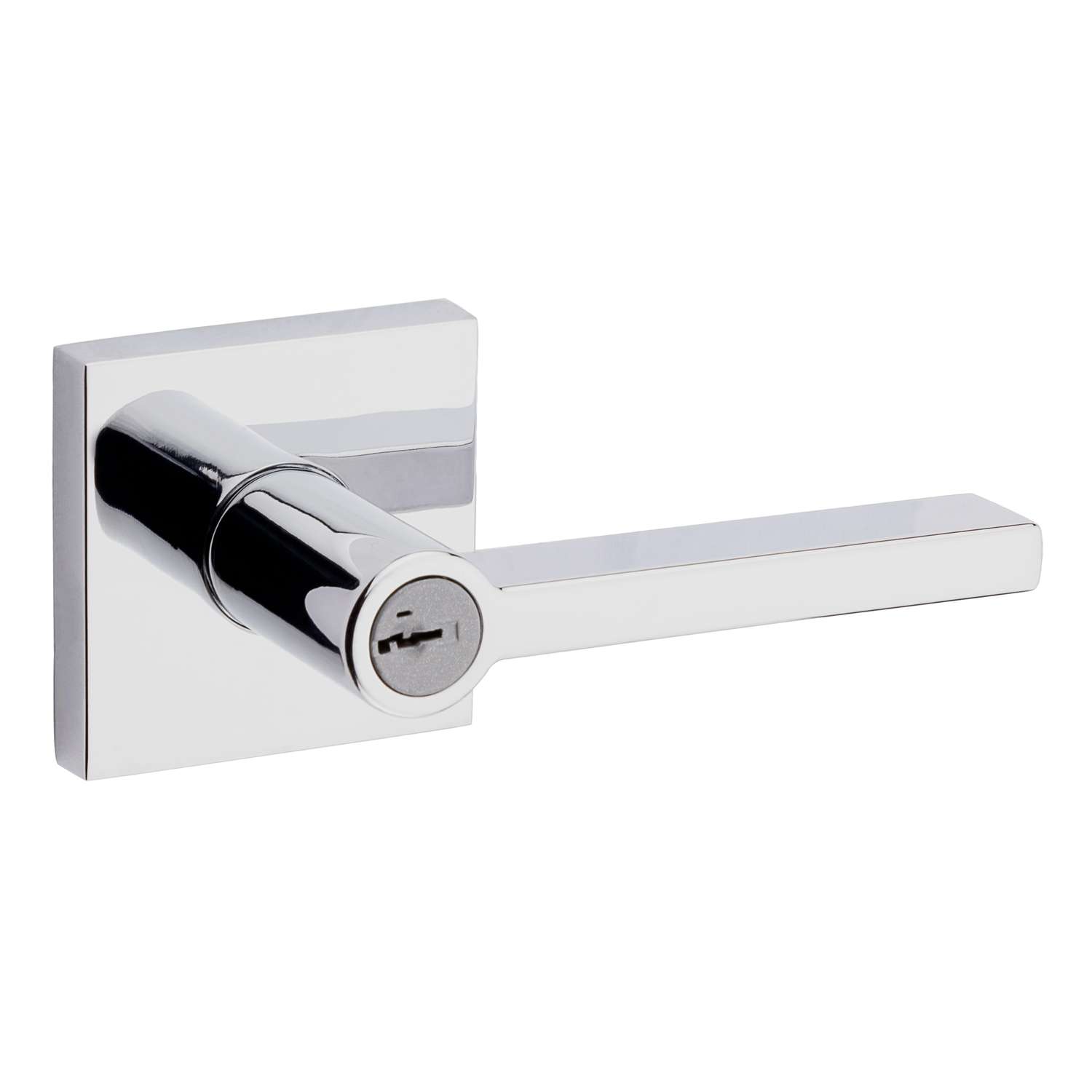 Kwikset SmartKey Halifax Satin Nickel Keyed Entry Lever KW1 13/4 in