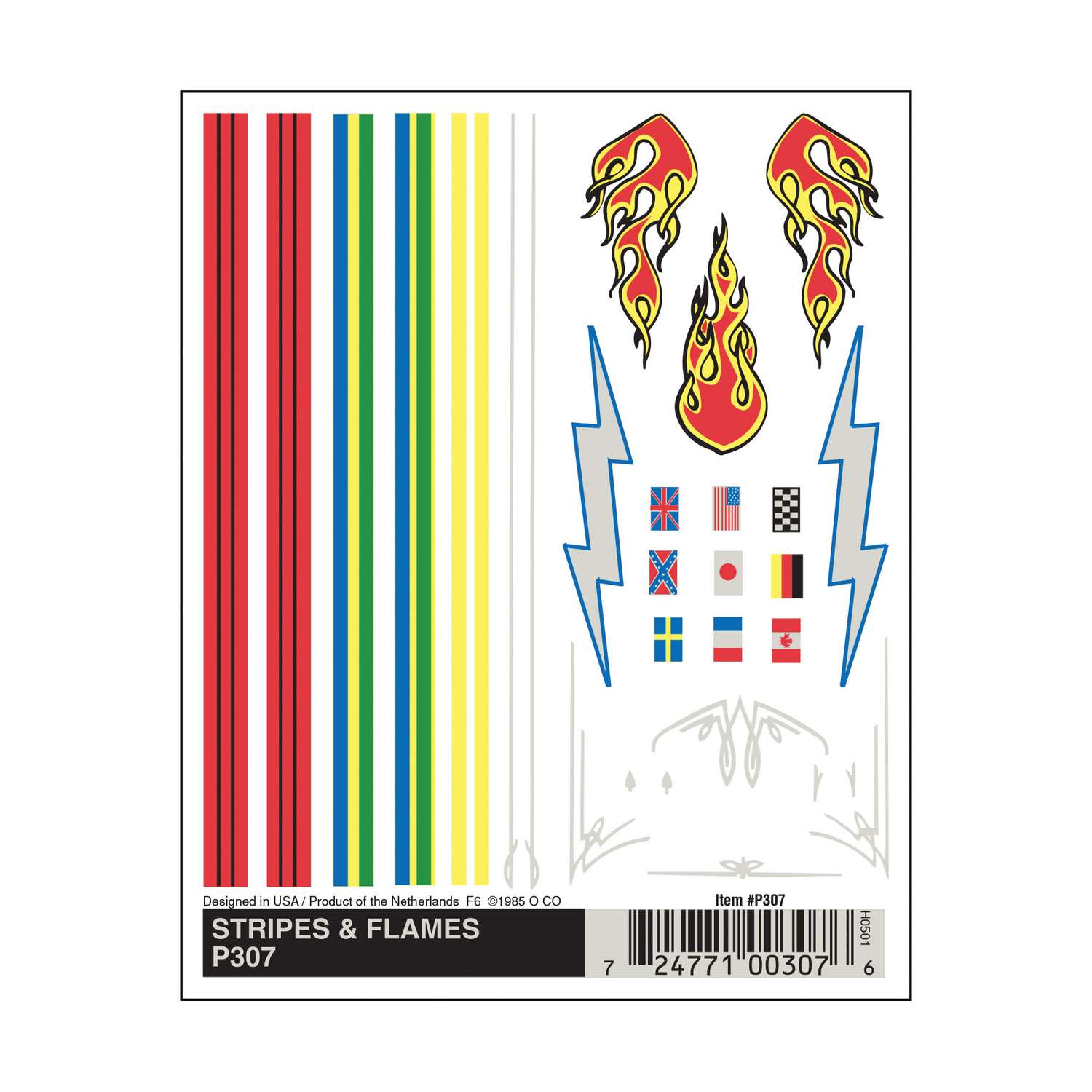 PineCar Dry Transfer Decal Multicolored Ace Hardware
