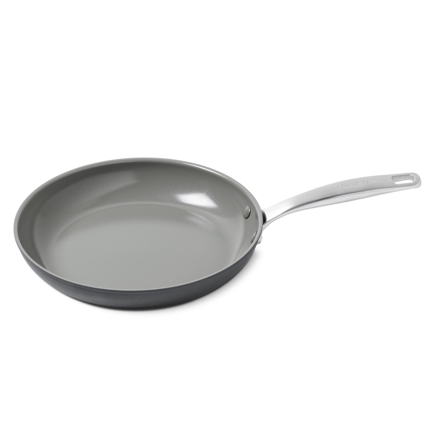 GreenPan Chatham Ceramic Coated Aluminum Fry Pan 12 in. Gray Sansujyuku sansujyuku.com