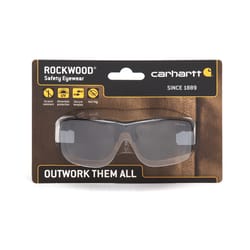 Carhartt Rockwood Anti-Fog Safety Glasses Gray Lens Black Frame 1 pc