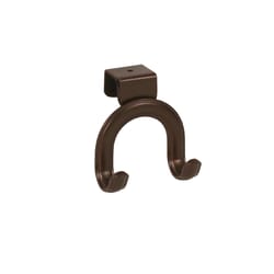 Spectrum 2.5 in. L Bronze Steel Small Double Hook 1 pk