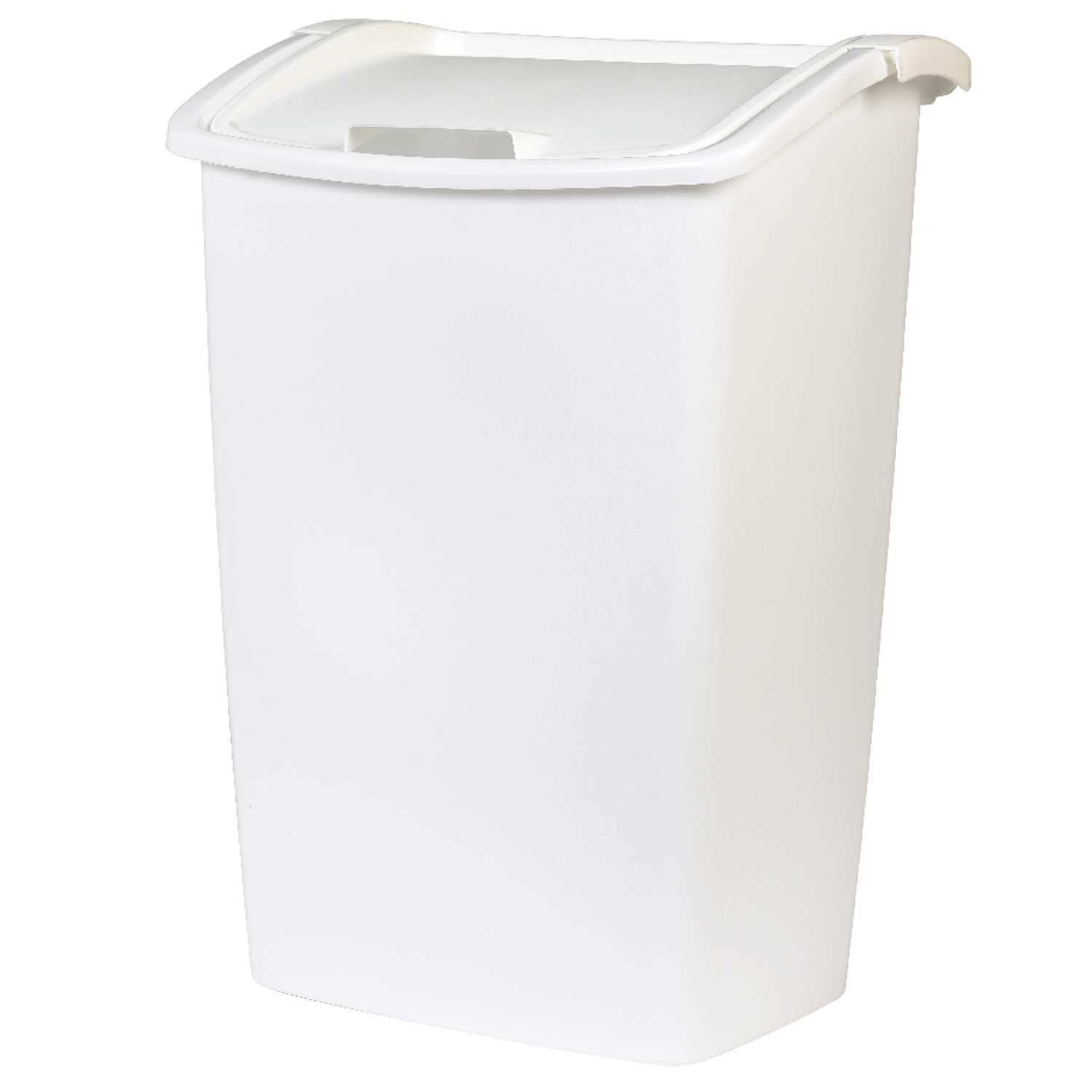 Rubbermaid 11.25 gal White Plastic Swing Out Wastebasket - Ace Hardware