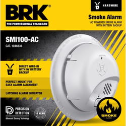 BRK Hard-Wired w/Battery Back-up Ionization Smoke Detector