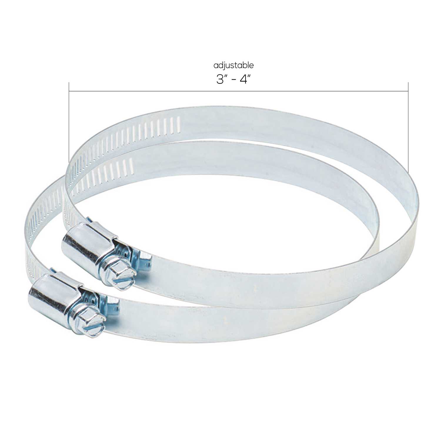 Ace 3 in. to 4 in. Worm Drive Clamp Metal Ace Hardware