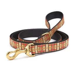 Up Country Black/Tan Plaid Nylon Dog Leash