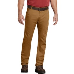 Dickies Men's Twill Carpenter Pants Stonewashed Brown 34x32 7 pocket 1 pk