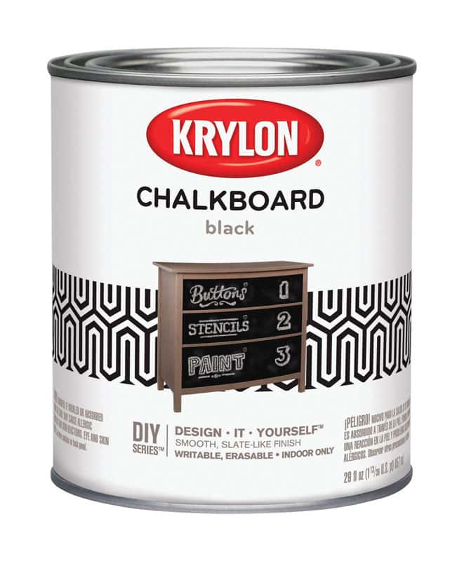 Krylon Black Latex Chalkboard Paint 29 oz Ace Hardware