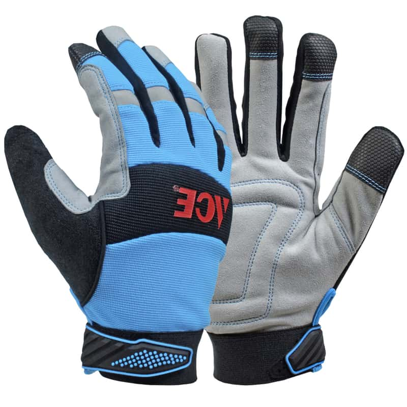 Ace M Leather Palm Cold Weather Blue Gloves - Ace Hardware