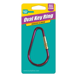 Lucky Line Aluminum Assorted Oval Key Ring