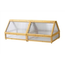 VegTrug Cold Frame Natural 71 in. W X 30 in. D X 26 in. H Raised Bed Greenhouse