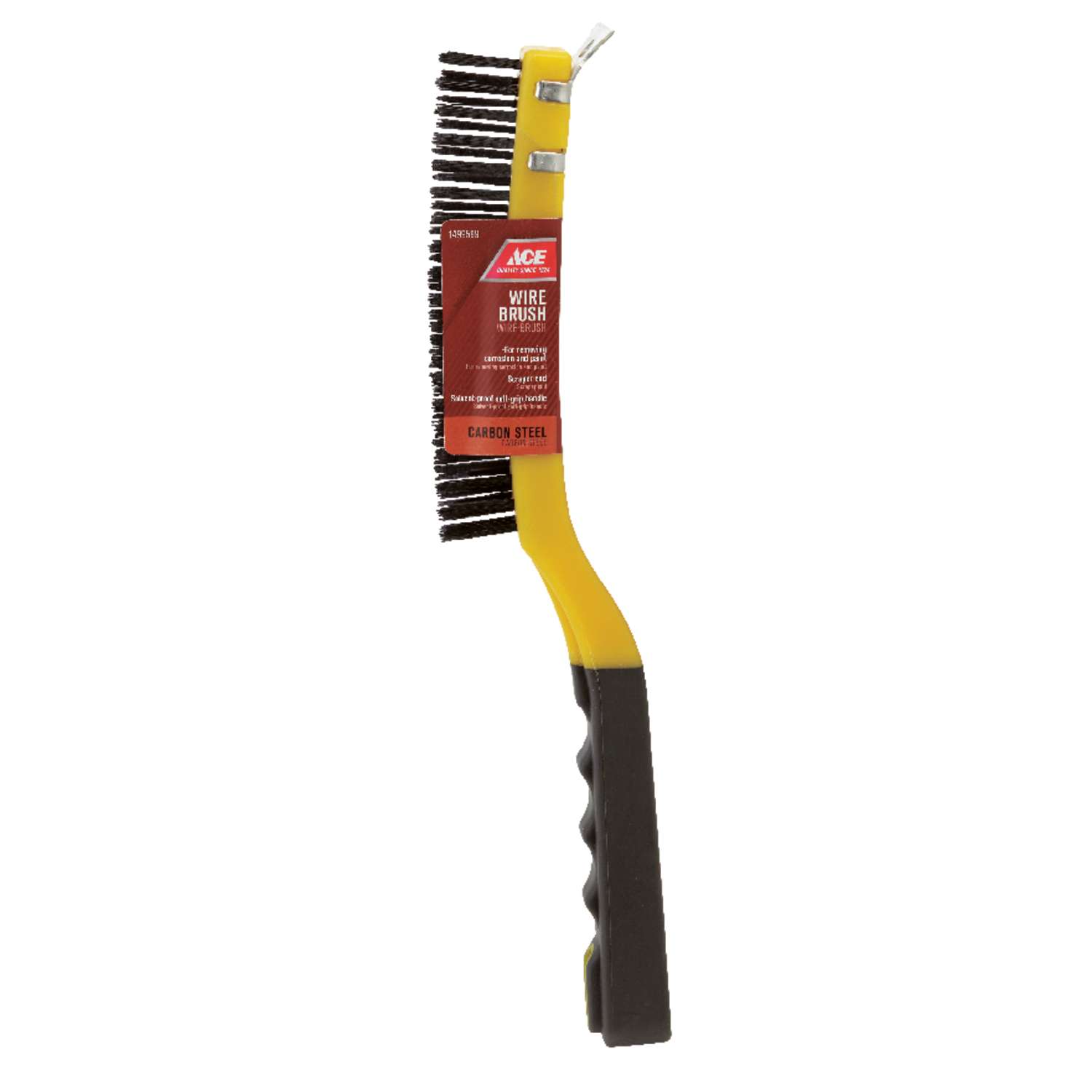 Ace 3 in. W x 13.5 in. L Carbon Steel Wire Brush with Scraper Ace