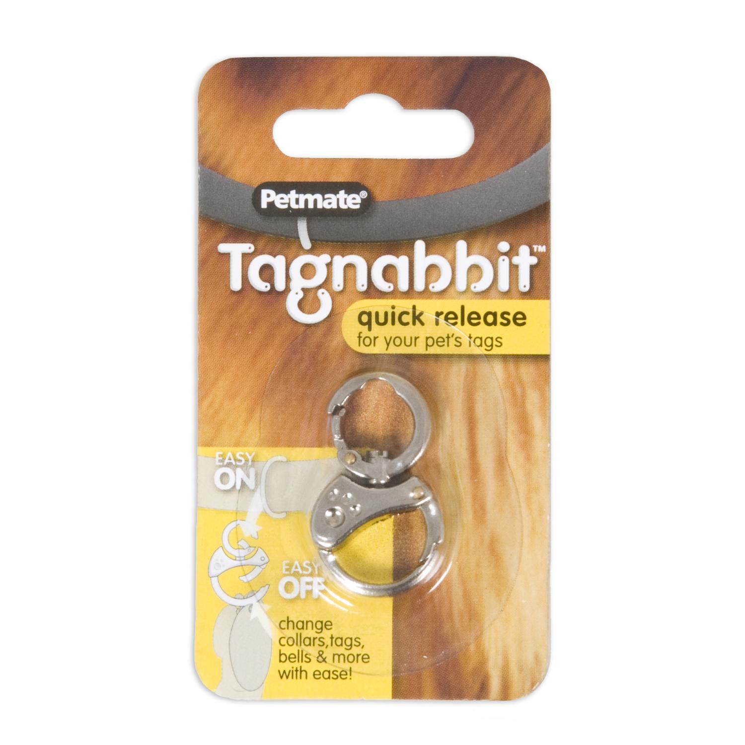 UPC 723503057974 product image for PetMate Tagnabbit  Metallic  Nickel  Small  Quick Release Dog Tags | upcitemdb.com