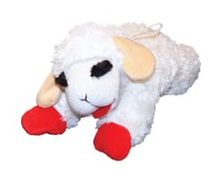 Multipet Lamb Chop Multicolored Plush Dog Toy Large 1 pk