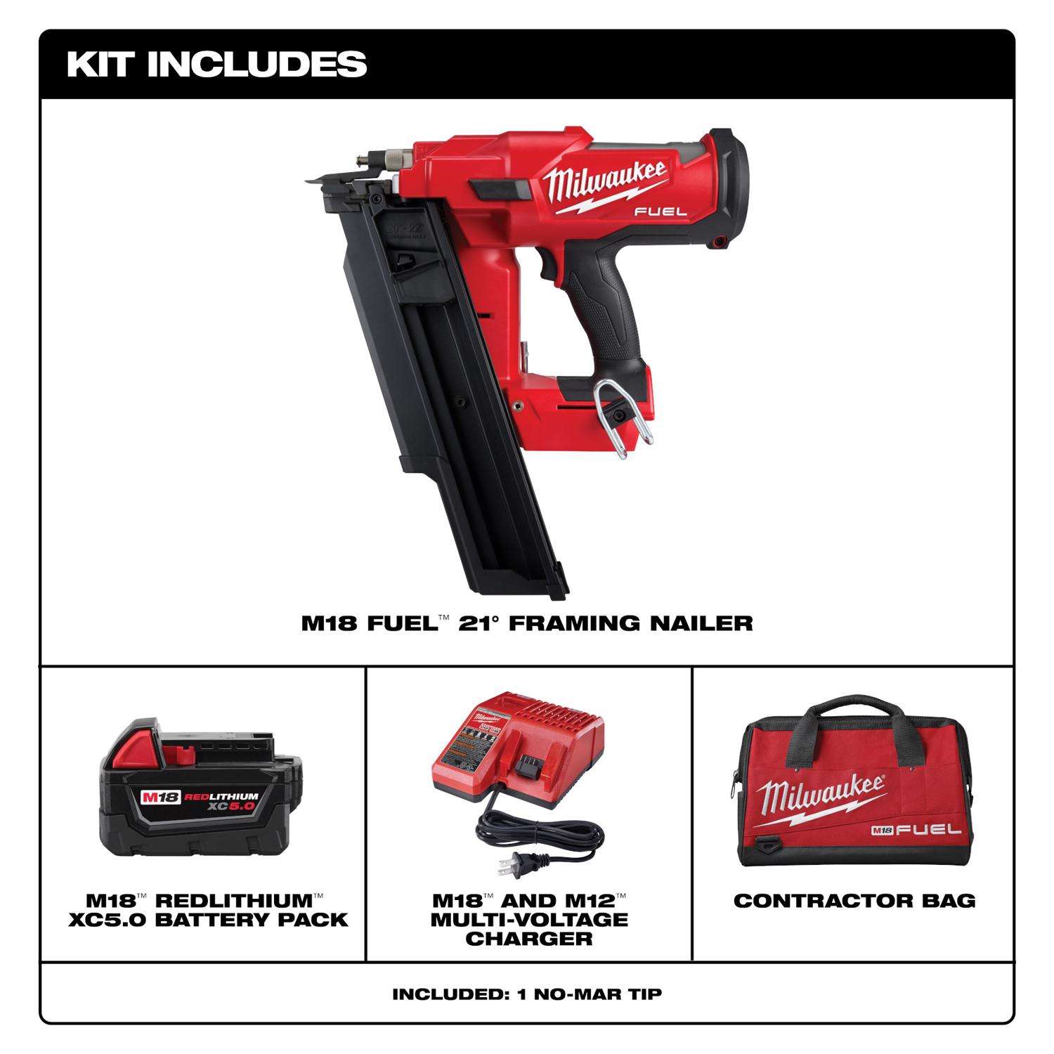 Tool Storage - Milwaukee M18 Fuel Framing Nailer Wall Mount for M18 Nail  Guns