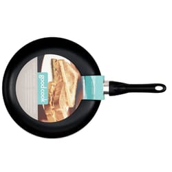 Good Cook Aluminum Fry Pan 12 in. Black