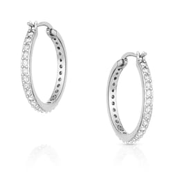 Montana Silversmiths Women's Milky Way Hoop Hoop Silver Earrings Brass Water Resistant