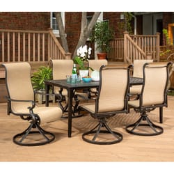 Hanover Brigantine 7 pc Espresso Dining Set