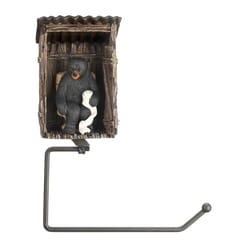 Accent Plus Bear Outhouse Toilet Paper Holder