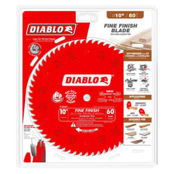 Diablo 10 in. D X 5/8 in. TiCo Hi-Density Carbide Circular Saw Blade 60 teeth 1 pk