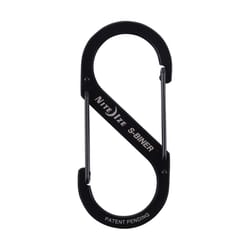 Nite Ize S-Biner 1.8 in. D Stainless Steel Black Carabiner Key Holder