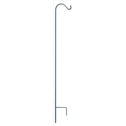 Living Accents Black Steel 64 in. H Single Crook Plant Hook 1 pk