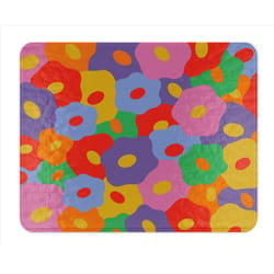 El Arroyo 15 in. L X 12 in. W X 1 in. Glass Floral Cutting Board