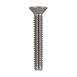 HILLMAN No. 10-24 Ga. X 1-1/4 in. L Phillips Flat Head Stainless Steel Machine Screws 100 pk
