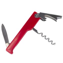 Chef Craft Red Plastic/Steel Waiter's Corkscrew