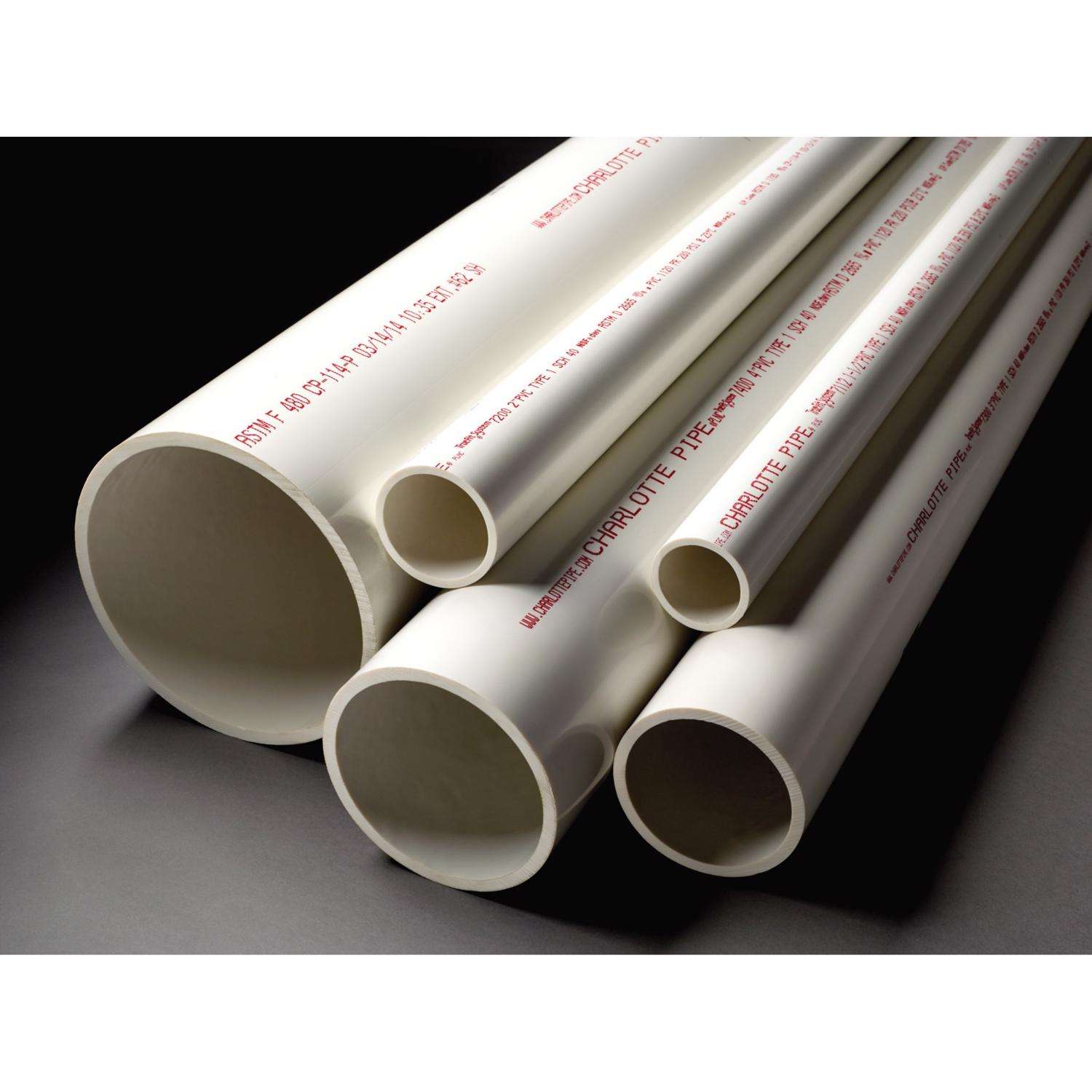 Charlotte Pipe 6 in. x 10 ft. PVC DWV Schedule 40 Foam Core Pipe