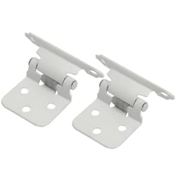 Laurey 1-5/8 in. W X 2-3/4 in. L White Steel Self-Closing Hinge 2 pk