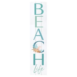 P Graham Dunn Multicolored Wood 47 in. H Beach Life Porch Sign