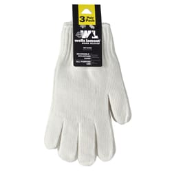 Wells Lamont Men's Reversible Work Gloves White M 3 pk