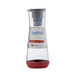 Hydros 5 cups Red Water Filtration Carafe