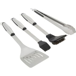 Grill Mark Stainless Steel Black/Silver Grill Tool Set 4 pc