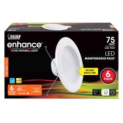 Feit Enhance Soft White 5-6 in. W LED Dimmable Recessed Downlight 10.2 W