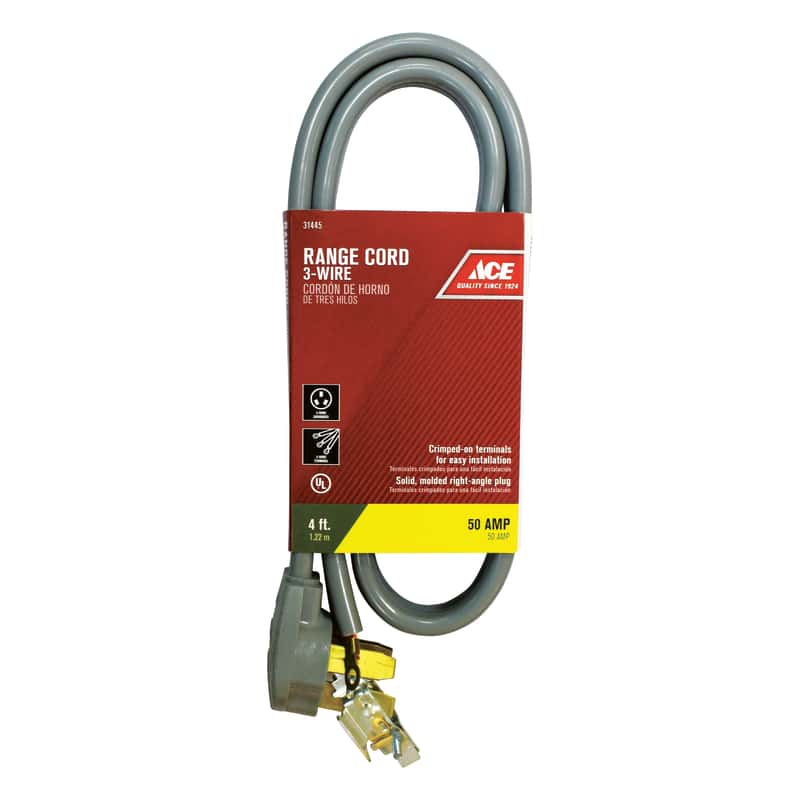 Ace 6/2, 8/1 SRDT 4 ft. L Range Cord 3 Wire Ace Hardware