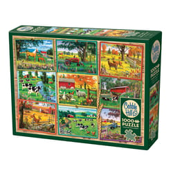 Cobble Hill Postcards From The Farm Jigsaw Puzzle 1000 pc